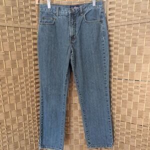VTG LA Blues Jeans Medium Wash Denim Straight Leg Midrise Womens 8P 100% Cotton